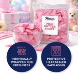 Pink Buttermints - 100 Count - Pink Candy For Baby Shower - Baby Shower Candy - Perfect For Gender Reveal Parties, Hospital Goodie Bags, Welcome Baby