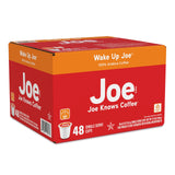 Joe Knows Coffee Single Serve Cups Pods and Capsules, Wake Up Joe, 48 Count