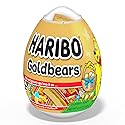 Haribo Easter Candy - Plastic Egg with Gummi Bear Goldbears - 6 Mini Treat Sized Bags in Original Flavors - Individually Wrapped Fruity Gummy Bears
