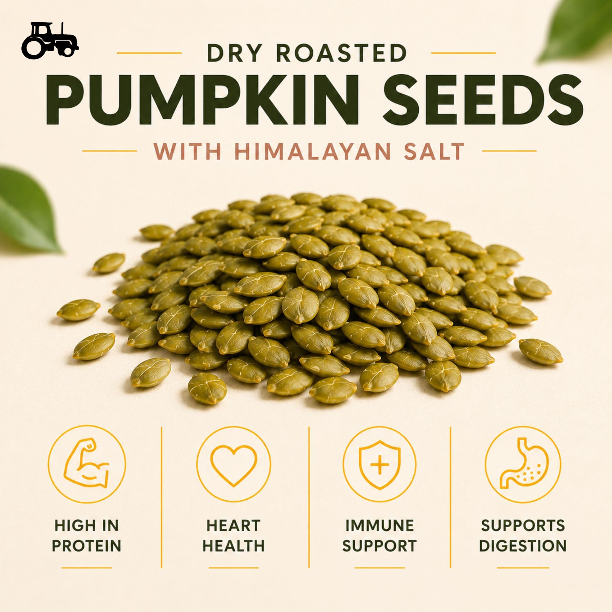 Dry Roasted Pepitas/Pumpkin Seeds with Himalayan Salt (2 Lbs.) - Roasted to Perfection in Small Batches for Added Freshness - Vegan & Keto Friendly