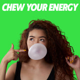 Instant Energy Gum | 100 mg Natural Caffeine | Sugar Free Sour Apple Xylitol Gum with Electrolytes | Fast-Acting Caffeine Gum & Clean Energy Drink
