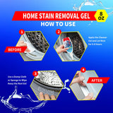 Home Stain Remover Gel - Stubborn Stain Cleaner No Harsh Scrubbing Required, Front Loader Washing Machine Seal Washing Machine Seals, Sinks & Tiles |