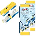 LOLA Squeeze Matic Butterfly Sponge Mop Refill, 9", 2 Pack Replacement Head, Floor Cleaning, Comparable w/Quickie Type S Sponge Mop Refill