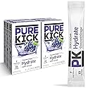 Pure Kick Hydration Singles To Go Drink Mix - Concord Grape 6 Boxes - 6 Packets Per Box - 36 Single Servings