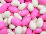 Pink & White Jordan Almonds by Its Delish, 5 LBS Bulk | Sugared Almond Nut with Sweet Hard Candy Coating - Bulk Wedding Favors, Bridal and Baby