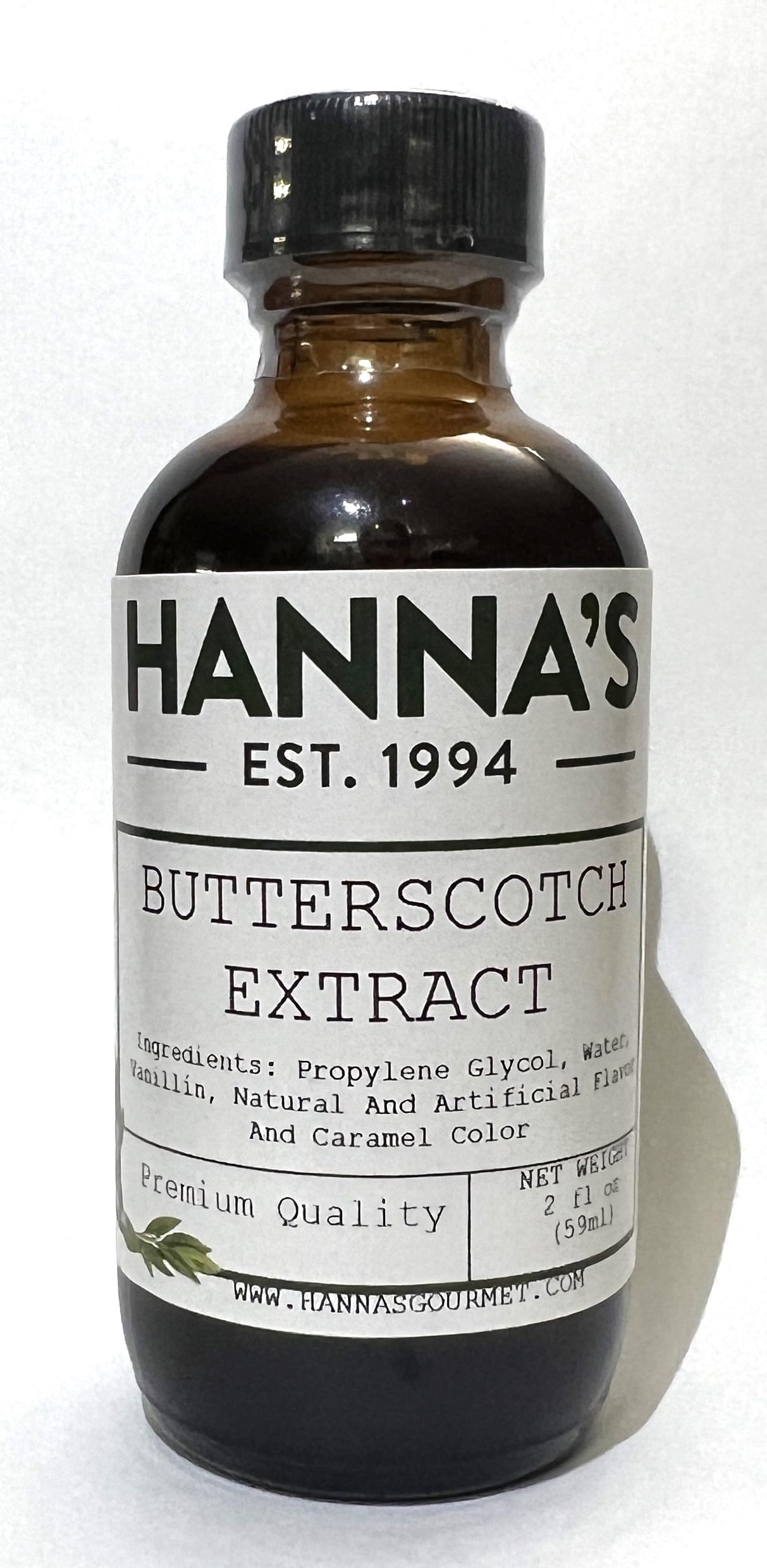 Hanna's Butterscotch Extract, 2 fl oz
