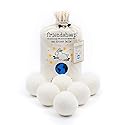 Friendsheep Wool Dryer Balls, Organic Reusable Fabric Softener Alternative for Laundry, Handmade, Fair Trade, Hypoallergenic, Eco-Friendly