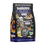 Bones Coffee Company Blueberry Blast Cake, Blueberry Pancakes Flavored Coffee, Medium Roast Low Acid Arabica Beans Compatible with Auto drip