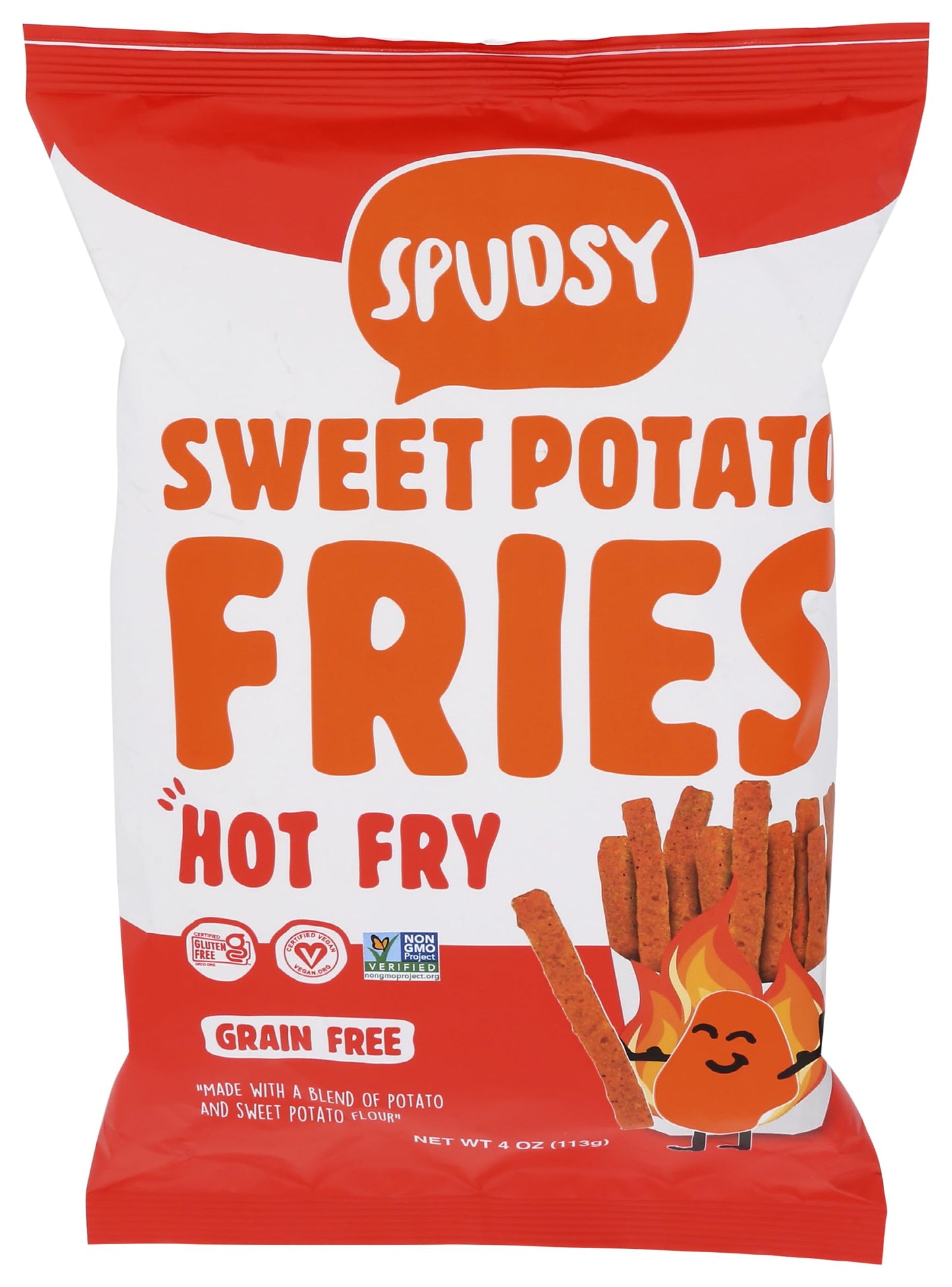 Spudsy Hot Sweet Potato Fries, 4 OZ
