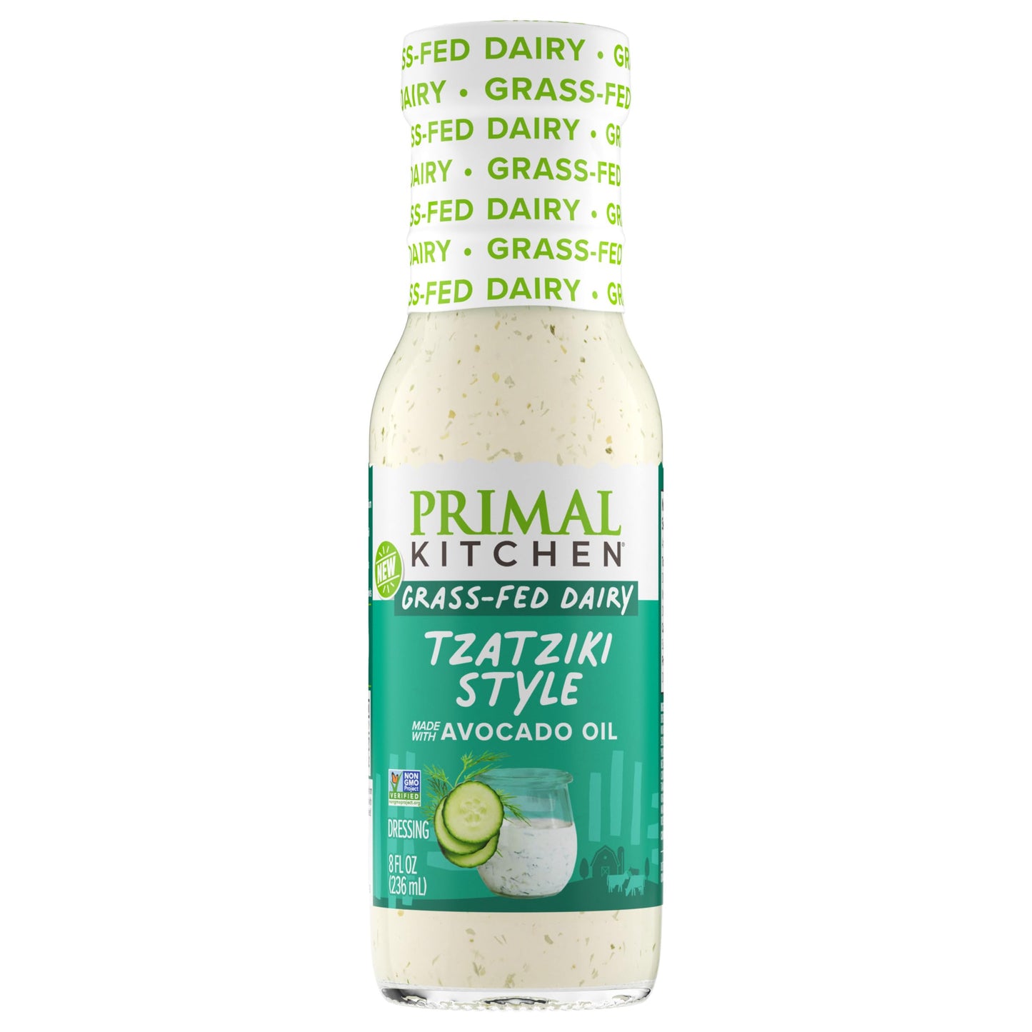 Primal Kitchen Tzatziki Dairy Dressing, 8 oz