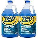 Zep Streak-Free Glass Cleaner - 1 Gallon - (Case of 2) ZU1120128 - Leaves windows and mirrors crystal clear