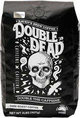 Raven’s Brew Coffee - Double Dead™ - Dark Roast, Naturally High Caffeine (Ground, 2 lb)