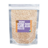 Essential Spice Organic Hulled Sesame Seeds, 2 oz - Mild, Nutty Flavor & Smooth Texture - Perfect for Baking, Stir-Fries, Toppings & Mediterranean