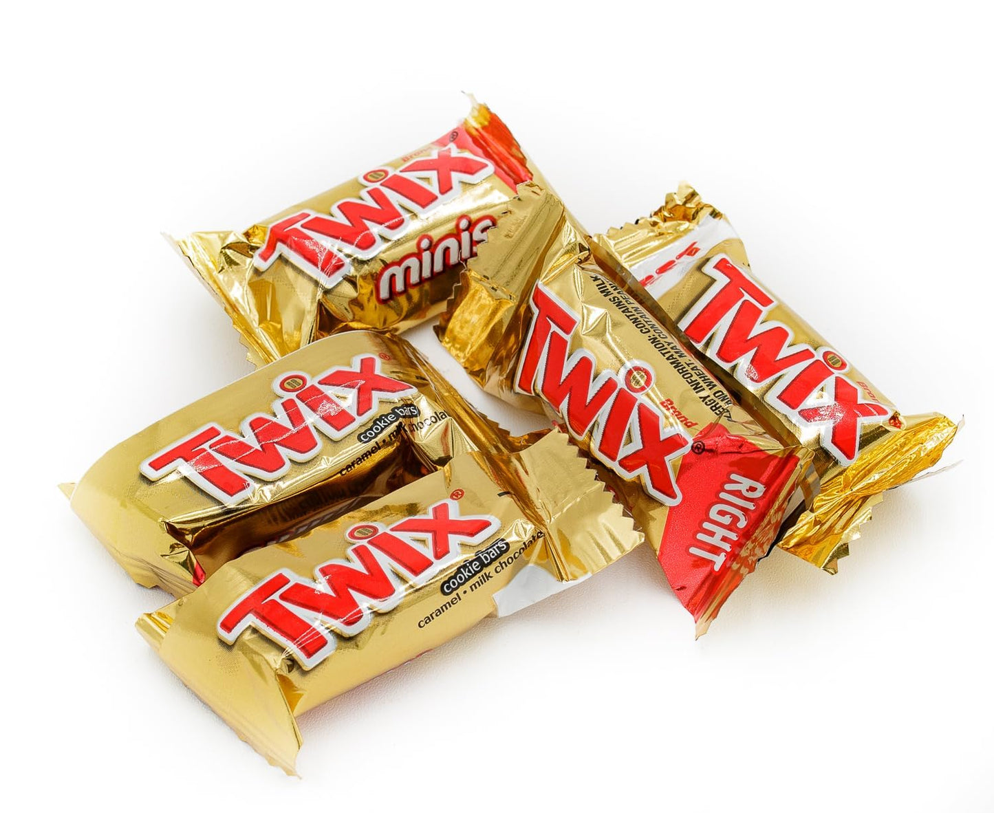 Twix Minis Caramel Candy Bars 2 lb - Anti Melt Pack, Bulk Resealable Bag, Individually Wrapped (82 Pieces), Convenient Snack-Size Format