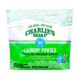 Charlie’s Soap Laundry Powder (50 Loads, 1 Pack) Hypoallergenic Deep Cleaning Washing Powder Detergent - Eco-Friendly, Safe, and Effective