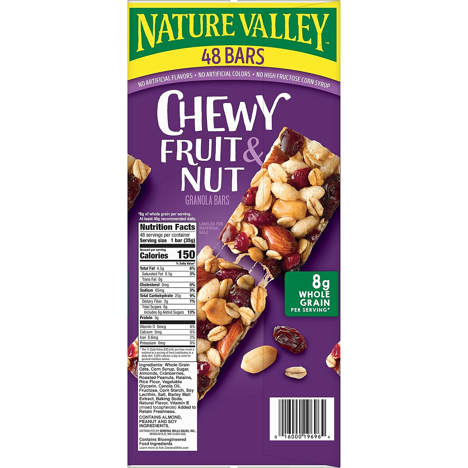Natures Valley Drizzled Chewy Trail Mix Bars, 48 ct