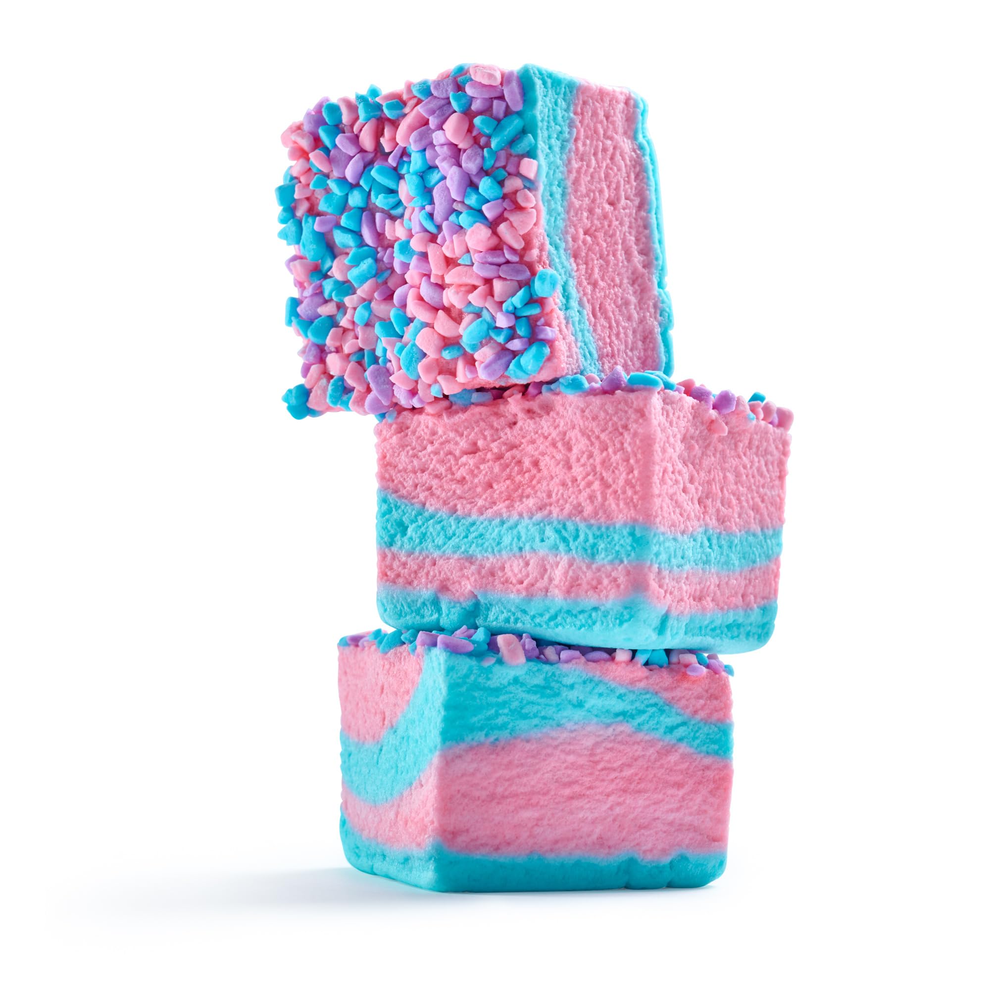 The Marshmallow Shop - Cotton Candy Marshmallows 6-Pack - Gourmet Fluffy Sweet Marshmallows, Party Favors & Dessert Topping, Soft & Flavorful Snack