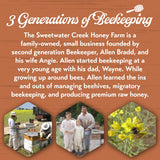 Sourwood Honey - 100% Pure, Raw, & Unfiltered - 32 oz - Sweetwater Creek Honey Farm - Made From Our Beehives, 100% U.S. Honey - Sweet Creamed Caramel Flavor, Natural Sweetener & Sugar Replacement