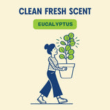 Aunt Fannie's Toilet Bowl Cleaner, Bleach-Free Cleaner Powered by Vinegar, Freshens and Removes Stains, Eucalyptus Scent, 24 fl oz, Pack of 1