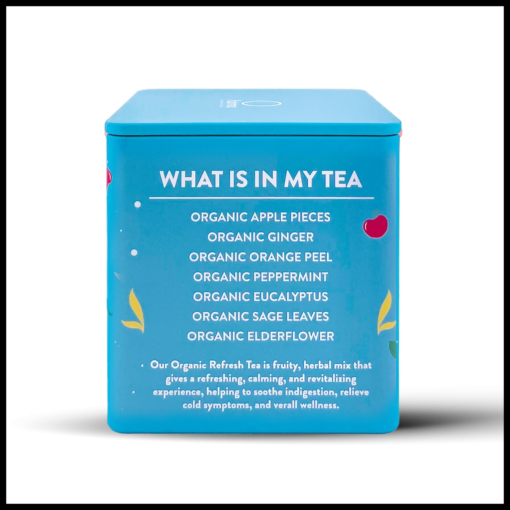 Karma Bulk Refresh Tea - Herbal, Caffeine-Free, Non-GMO Blend - Cooling Herbs & Spices for Healthy Hydration and Rejuvenation - Re-Usable Tin Box | 2