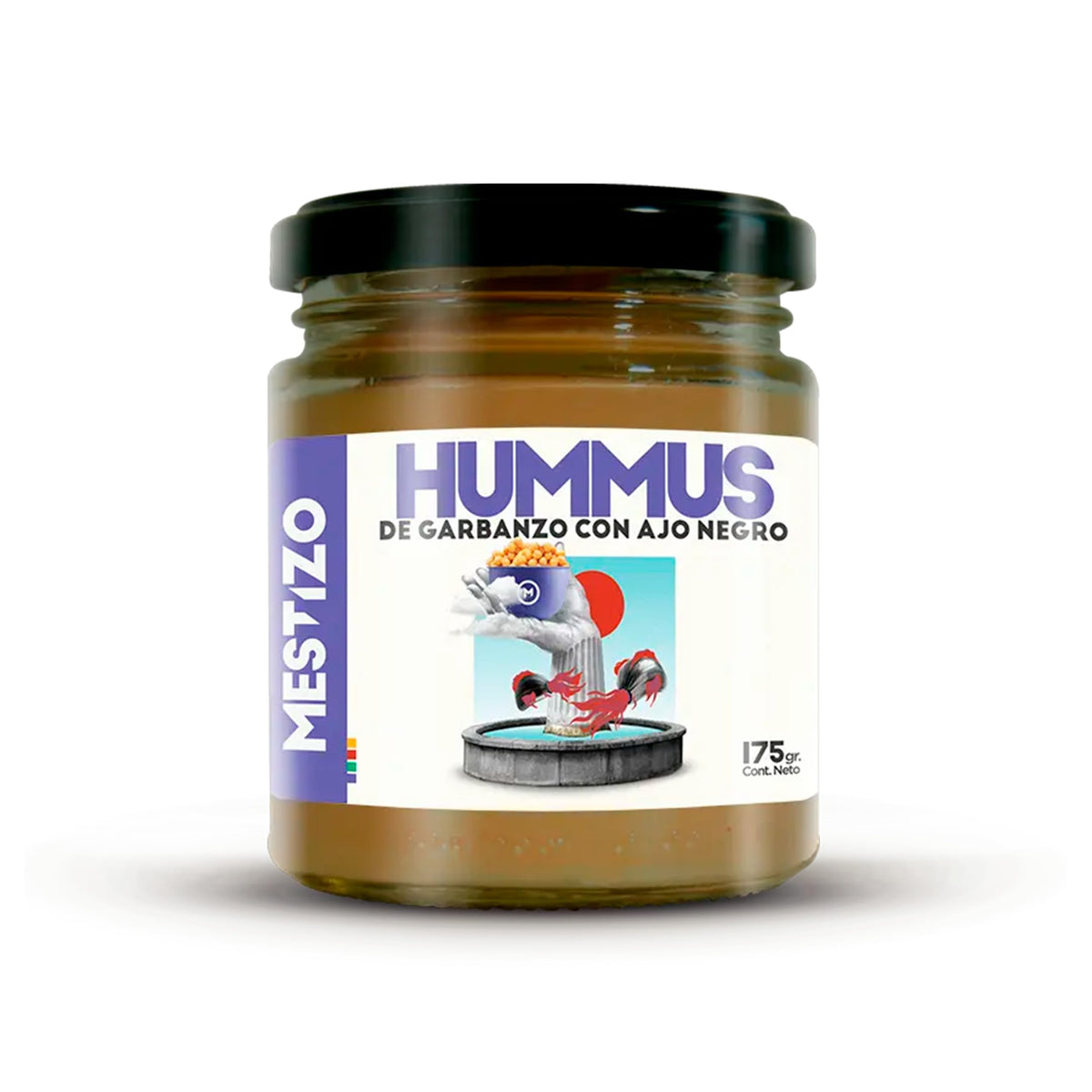 THEARG THE ARG | Chickpeas Hummus with Black Garlic | Dip your Chips Crackers Bread and More | Healthy Snacks 100% Natural | 175g