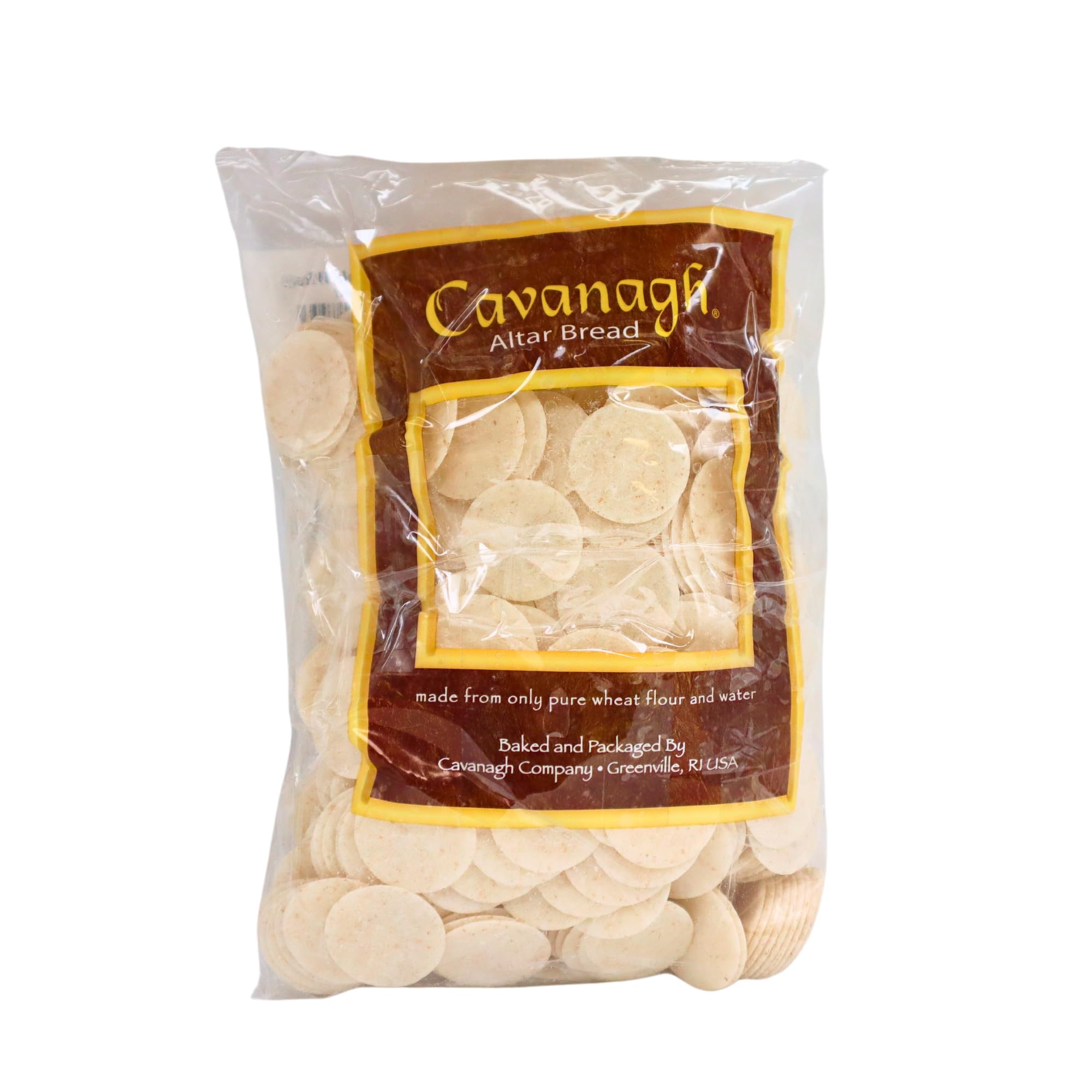Communion Altar Bread 1 1/8 Whole Wheat 500 Count Cross Design Church Wafers