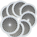 White Maryland 9" Plastic Paper Plate Holders in Count of 8