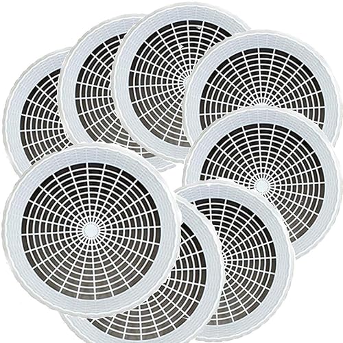 White Maryland 9" Plastic Paper Plate Holders in Count of 8