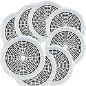 White Maryland 9" Plastic Paper Plate Holders in Count of 8