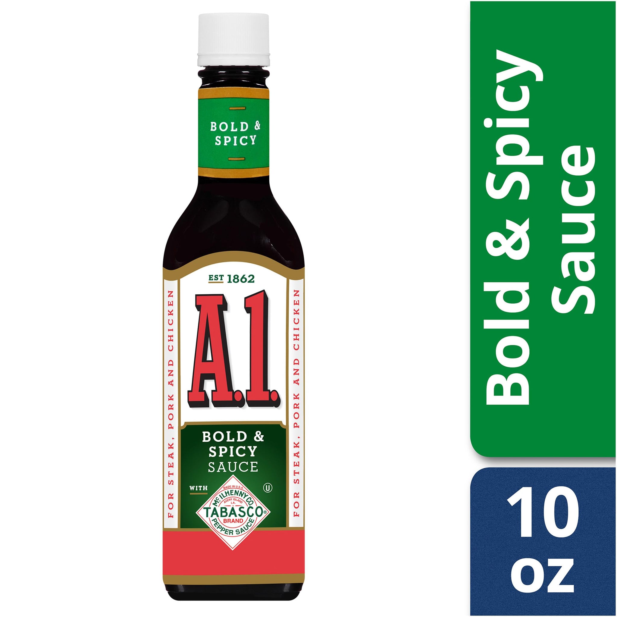 A.1. Bold & Spicy Sauce Bottle, 10 Oz (Pack of 12)