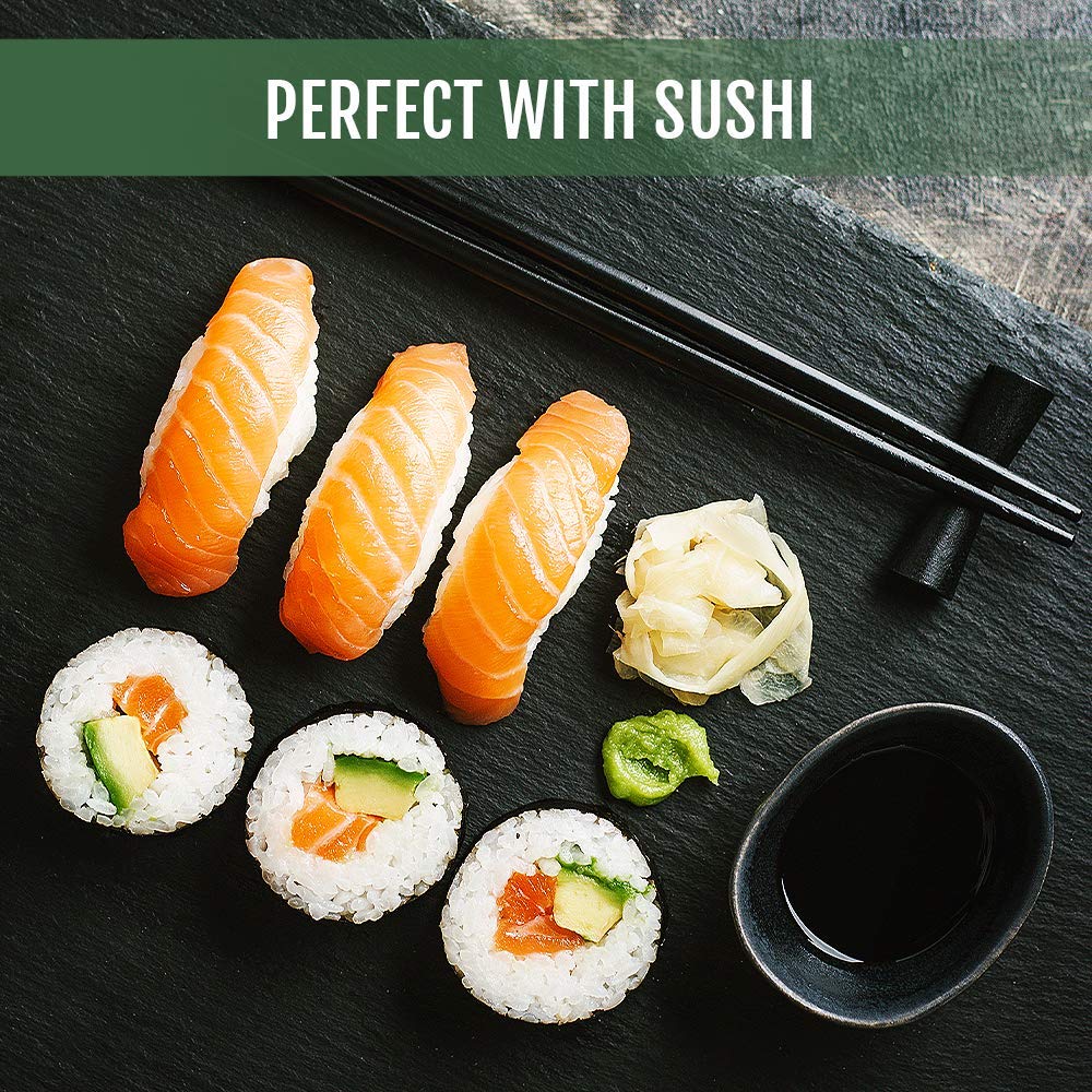 Best of Thailand Japanese White Pickled Sushi Ginger | No MSG | 2 Jars of 12oz Fresh Sliced Young Gari Pickled Ginger in All Natural, Sweet Pickling