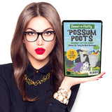 Possum Poots Cotton Candy - Funny Gag Gift for Men and Women - Weird Stocking Stuffers, Jokes for Gift Baskets, Blue, Gluten Free, Made in USA