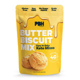 PBH Foods - Keto Biscuit Mix - Low Carb Bread - Grain and Gluten Free - Diabetic, Ketogenic, Paleo Diet Friendly Snack Food
