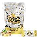 Fusion Select Original Ginger Chews - Sweet Soft Candied Delights From Indonesia - Promotes Relief From Morning Sickness, Upset Stomach - Made from