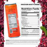 StayLyte Hibiscus Rush - Sparkling Carbonated Electrolyte Drinks, 3-in-1 Recovery Energy Hydration Drinks - Floral Hibiscus Flavor - 425mg