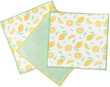 Full Circle Renew Collection All-Purpose Recycled Microfiber Cloths, Citrus Print, 12.01" x 3.00", Set of 3 - Cleans with Just Water & Naturally