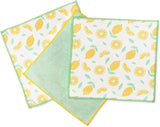 Full Circle Renew Collection All-Purpose Recycled Microfiber Cloths, Citrus Print, 12.01" x 3.00", Set of 3 - Cleans with Just Water & Naturally