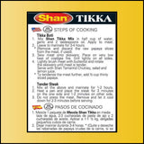 Shan Tikka Recipe and Seasoning Mix 1.76 oz (50g) - Spice Powder for Traditional Style BBQ Steak Mix - Suitable for Vegetarians - Airtight Bag in