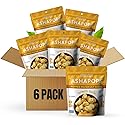 AshaPops Turmeric Garlic Flavored Popped Water Lily Seeds, 1 oz (Pack of 6) - Gluten-Free, Vegan, Paleo, Nut-Free, Corn-Free, Soy-Free, Non-GMO