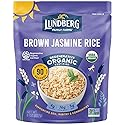 Lundberg Brown Jasmine Rice, Ready in 90 Seconds - RegenerativeOrganic Certified Long Grain Brown Rice, Microwavable, Fluffy, Non-Sticky, Aromatic Organic Rice, 8 Oz