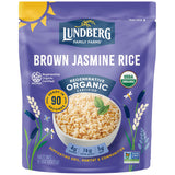 Lundberg Brown Jasmine Rice, Ready in 90 Seconds - RegenerativeOrganic Certified Long Grain Brown Rice, Microwavable, Fluffy, Non-Sticky, Aromatic Organic Rice, 8 Oz