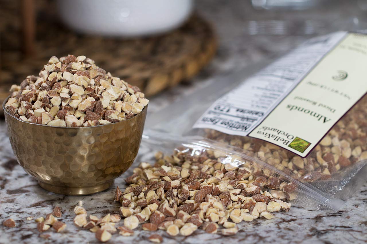 Bella Viva Orchards Diced Roasted Almonds, 1 lb of Roasted Diced Almonds