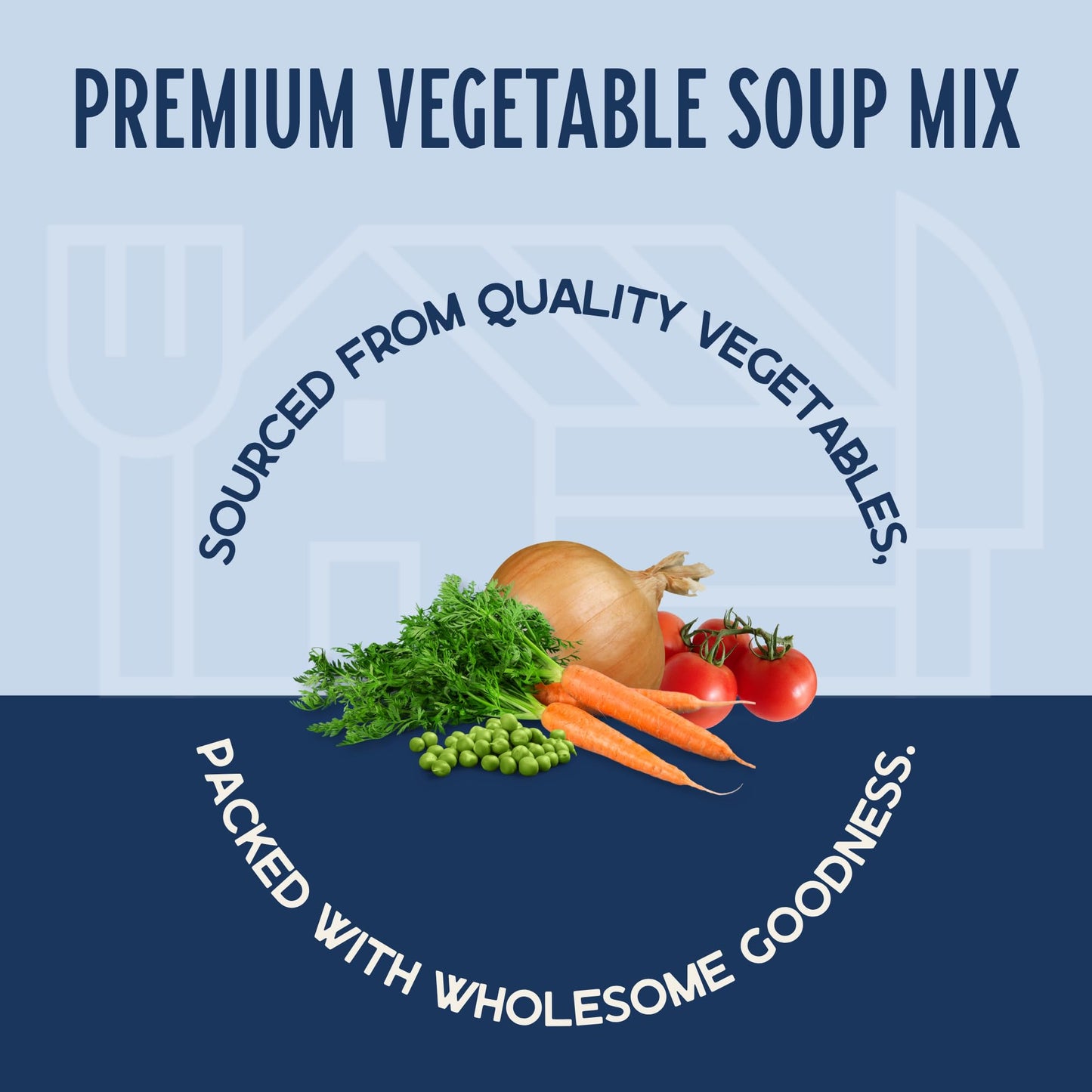 Harmony House Premium Vegetable Soup Mix - Dehydrated Vegetables for Cooking, Camping, Emergency Supply and More (9 oz, Quart Size Jar)