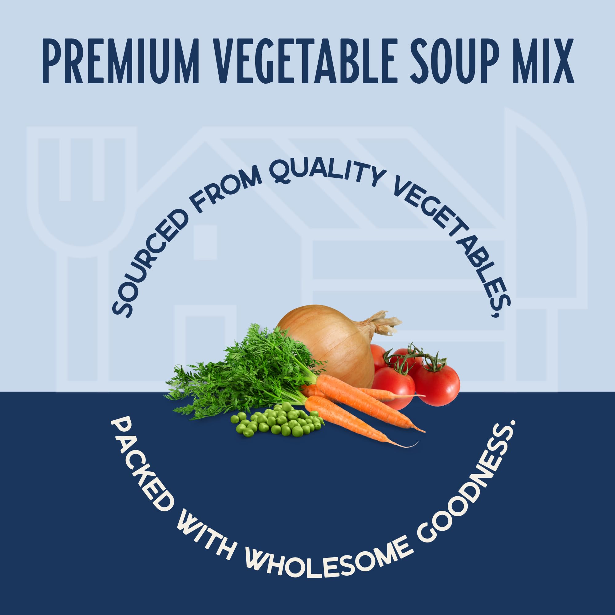 Harmony House Premium Vegetable Soup Mix - Dehydrated Vegetables for Cooking, Camping, Emergency Supply and More (9 oz, Quart Size Jar)