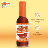 The Original Hooters Hot Sauce - Balanced Taste with Aged Red Peppers, Mild Spicy for Spreads, Crackers, Eggs or as Buffalo Wing Sauce, Easy Use Small
