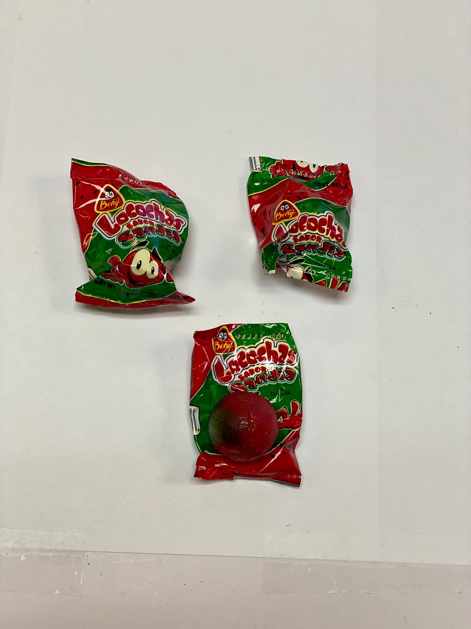 BENY LOCOCHAS WATERMELON (SANDIA) HARD CANDY 1LB .098 OZ 60pcs