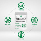 Allulose Sweetener 2 Pounds - Natural Sugar Subsitutes, No Aftertaste - Keto Friendly, Vegan, Zero Net Carb, Zero Calorie, Great for Cooking & Baking