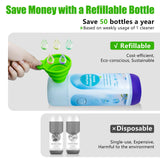 Power Mop Refillable Bottle for Swiffer PowerMop, Empty Reusable Bottle for Power Mop, 26 FL OZ Leak-Proof HDPE Solution Container with 5 Silicone