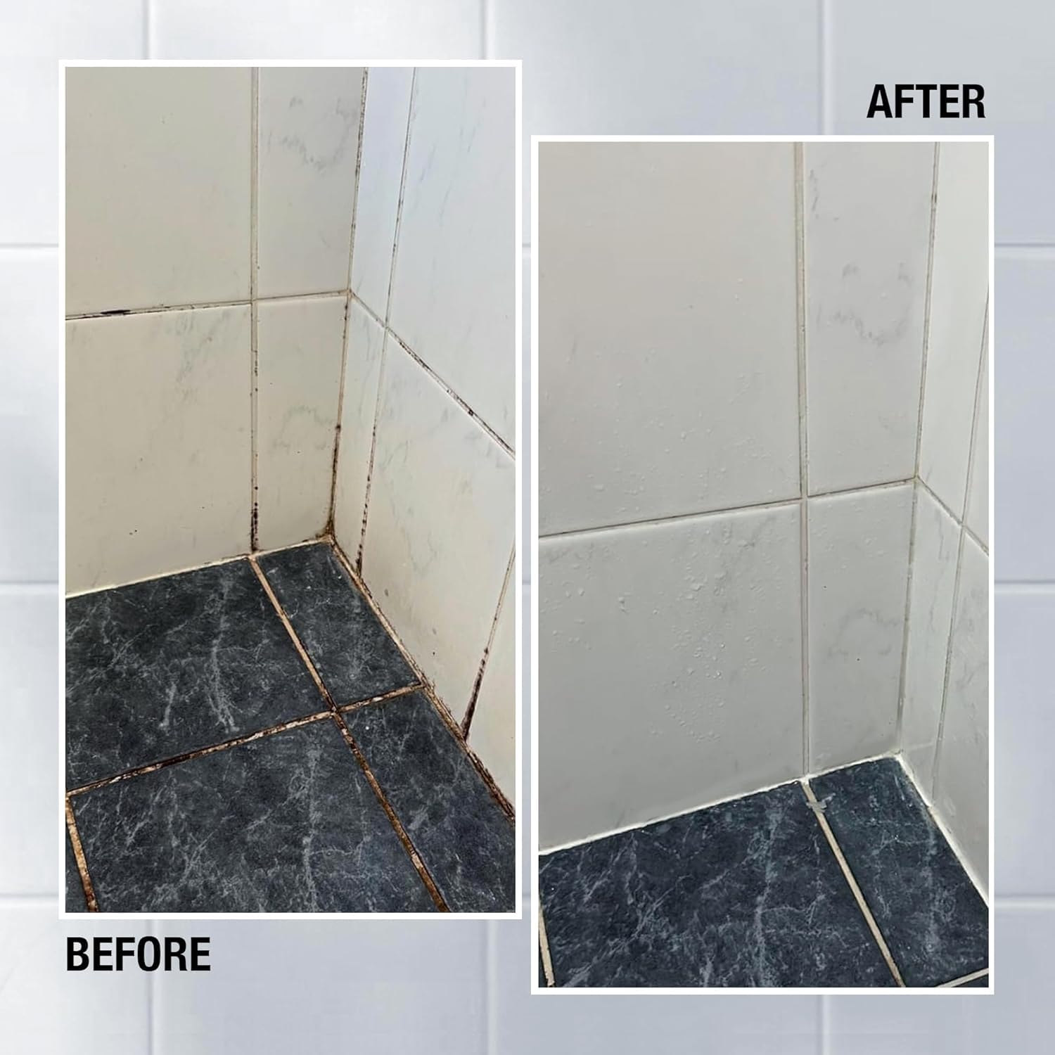 GlassGuard Miracle Mold Stain Remover Stain Gel - Heavy Duty Cleaning Gel for Grouts, Ceramic, Glass, Silicone, Caulk & More - Washing Machine Cleaner