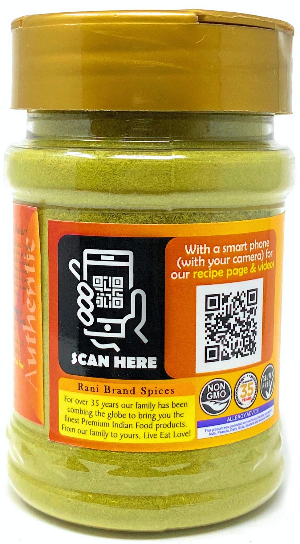 Rani Curry Leaves Powder (Kari Neem Patha) Indian Spice 2.4oz (70g) PET Jar ~ All Natural | Vegan | Gluten Friendly | NON-GMO | Indian Origin